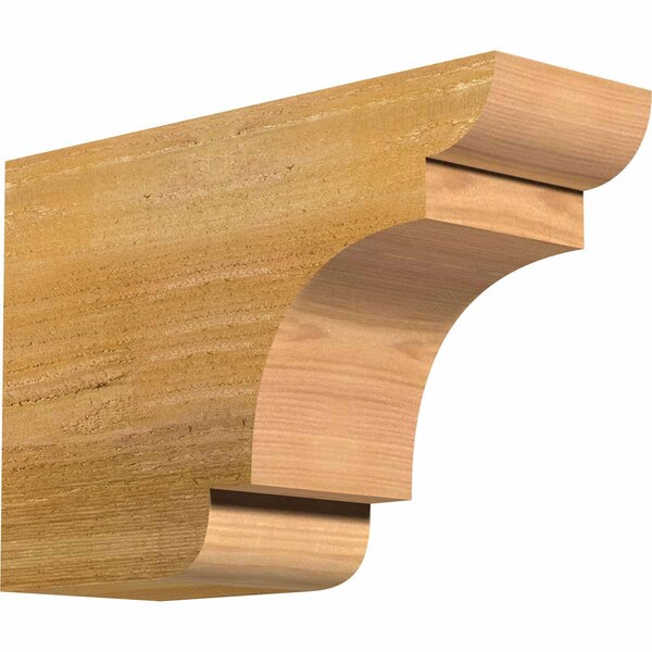 Ekena Millwork New Brighton Rough Sawn Rafter Tail, Western Red Cedar, 4"W x 8"H x 12"L RFT04X08X12NEB00RWR - main